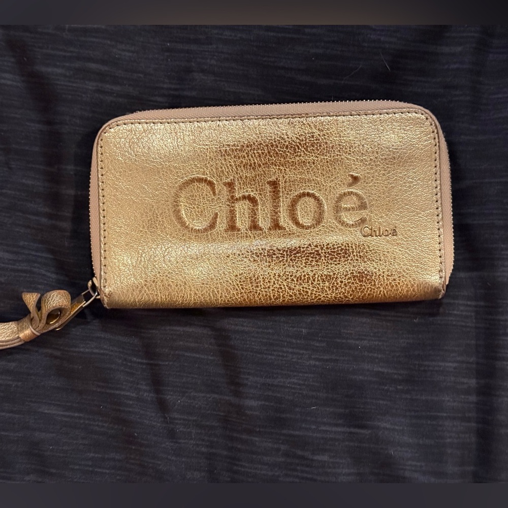 Chloe Long Gold Women's Wallet